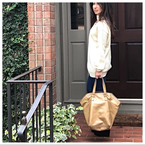 ✨LAST ONE ✨Beige tie up chocker neck sweater - Picture 6 of 7